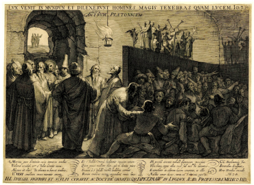 Jan Saenredam&amp;#039;s engraving of Plato&amp;#039;s Allegory of the Cave.